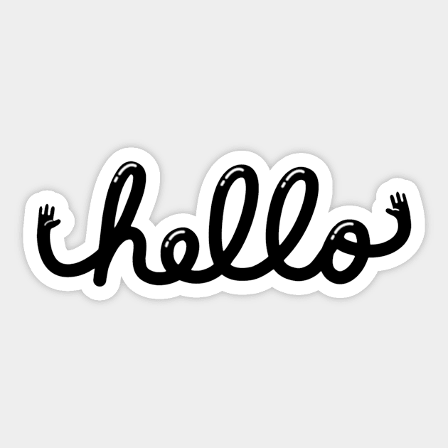 HELLO Sticker by ghjura